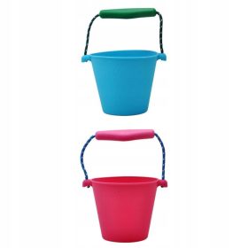    2 bucăți găleată de plajă jucărie nisip butoi siliconic pentru copii