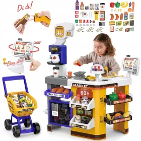    SUPERMARKET MAGAZIN pentru copii CARU FRIGIDOR ROTATIV CHECKOUT MATADI