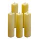 Set de 5 Lumânări LED Decorative și Ecologice pe Baterii, 17 cm