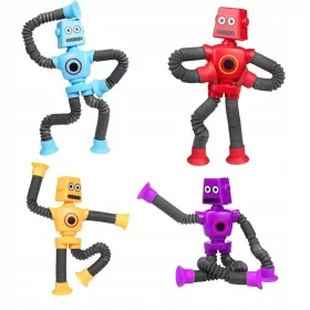    4 x Tub LED Robot Senzorial Anti-stres Ventuză Tuburi cu lumină