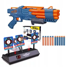    PISTĂ NERF ELITE 2.0 RANGER SET plus ELECTRONIC SHIELD 3 ȚINTE