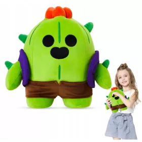    MASCOTA SPIKE, PERSONAJE DE JOC BRAWL, JUCĂRIE MOALE, JUCĂRIE DE PLUȘ, 25 cm, PL