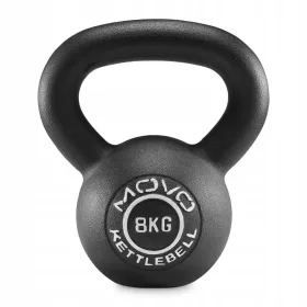    Kettlebell 8 kg | Greutate minge din fontă | Fierbător | Gyria | Fă un antrenament