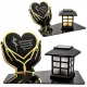 Lampion Solar cu LED și Suport Personalizat din Acril pentru Mormânt