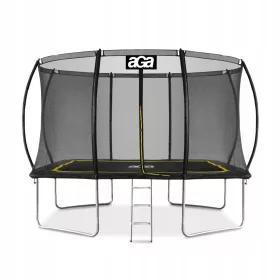    Trambulina de gradina pentru copii cu scara plasa dreptunghiulara 244x335 cm