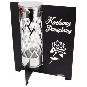   Znicz Nowoczesny PARIS z Dedykacją "Kochamy Pamiętamy"