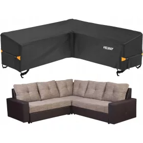   Husă Impermeabilă de Protecție UV pentru Canapea de Grădină Colțar, 255x87 cm