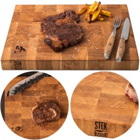   Tăiată Durabilă din Stejar pentru Bucătărie - Producție Artizanală Poloneză 40x30x4cm