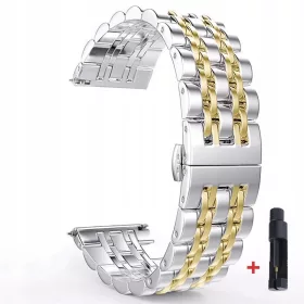    HUAWEI WATCH GT 2 BRATĂ SAMSUNG GALAXY 3 GEAR S3 22mm ARGINT AUR