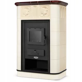    Semineu de capra din gresie ceramica IVALO cu debit de apa, centrala termica centrala