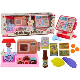  Set Donut Shop Cofetarie Casa de marcat cuptor cu microunde
