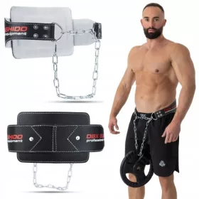    CUREA DIP CUREA CU GREUTĂȚI DIN PIELE PENTRU DIP-URI ȘI PULL-UPS DBX BUSHIDO WB-1