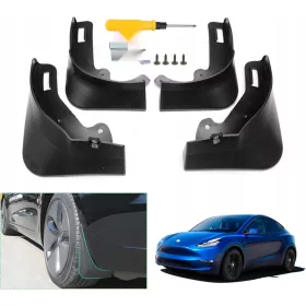    GAFAT Tesla Model Y 2021-2024 Flaps de noroi, apărători de noroi, set de 4