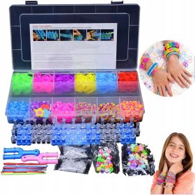    CAUCI ELASTICE PENTRU REALIZARE BRATATE SET 1800 Buc + TESTUL SI DECORATII