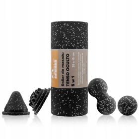    Set masaj EPP 5in1 Roller Duoball Cone Hedgehog Majestic Sport