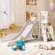  Tobogan de gradina pentru copii pentru gard de casa 4 in 1 Tobogan pentru copii mici interior/exterior