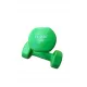  Set gantere 6KG, fonta din cauciuc, verde PROMIC 2X3kg
