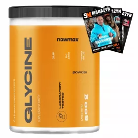   Nowmax® Glicyna 500 g – Supliment Eficient pentru Recuperare și Sănătate