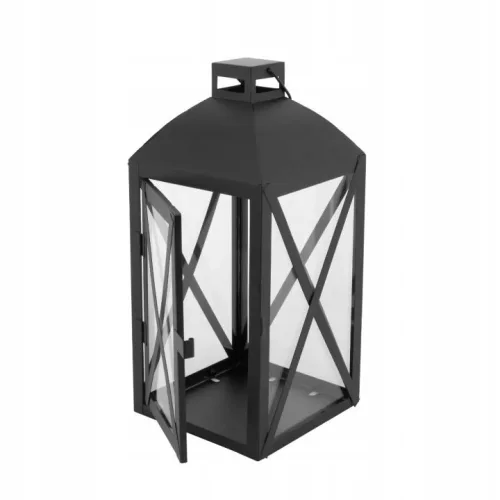 Două felinare negre Altom Design 29 și 38 cm