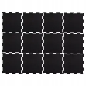    Puzzle de podea din cauciuc Set de 12 piese Covoraș pentru echipament de antrenament și antrenament