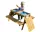  Masa de picnic copii din lemn 89 x 85 x 48,5 cm 4 recipiente