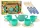  Set veselă, căni, farfurii, tacâmuri, ceainic, 22 buc