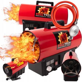    INCALZITOR PE GAZ USCATOR TERMOSTAT LCD 45 kW INCALZITOR + REGULATOR + FURUN