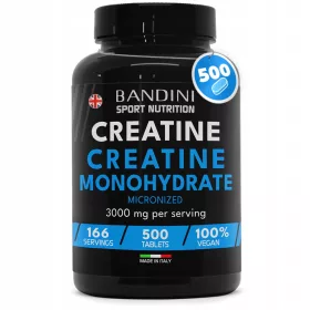   Supliment Alimentar Creatină Monohidrat de Înaltă Performanță - Bandini Pharma, 500 Tablete
