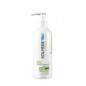   Gel de curățare și demachiant Solverx Acne Skin pentru ten acneic și gras