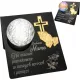 Lampion Solar Personalizabil pentru Mormânt cu LED Multicolor și Gravură