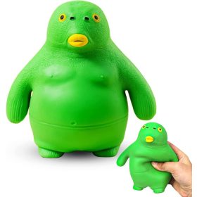   Jucării antistres pește verde 14x15 cm mini gadget de relaxare