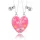  SET 2 COLIERE PRIETENIE BFF MAGNET INIMA