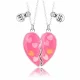  SET 2 COLIERE PRIETENIE BFF MAGNET INIMA