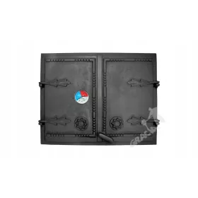   USA B02 - 44X55 CM + TERMOMETR 0-250°C fonta pentru cuptor afumat