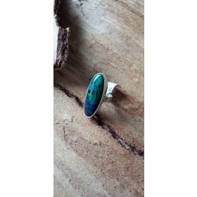  Inel argint azurit malachit oportunitate galerie