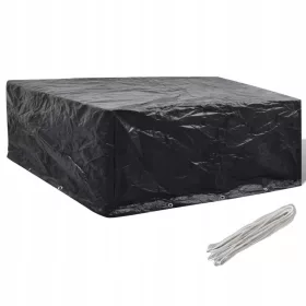   Husă de Protecție pentru Mobilier de Grădină, 260x260x90 cm, cu 10 Orificii de Fixare