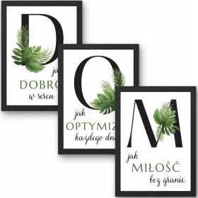   Set de Tablouri "DOM" cu Design Universal și Rame Elegante, 100 x 43 cm