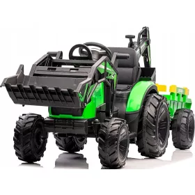    TRACTOR CU REMORCA 12V BATERIE EXCAVATOR PUTERE 90W TELECOMANDA