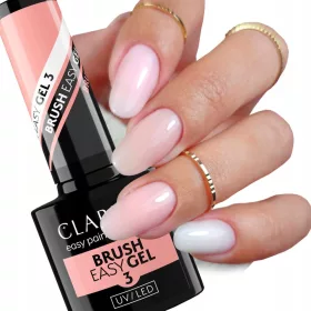   Claresa Gel in sticla cu pensula Brush easy gel 3 piersici nud