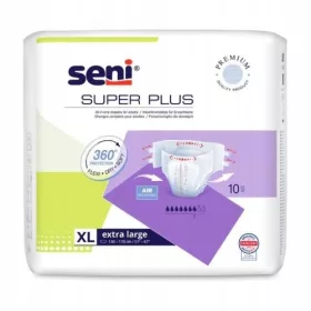  Pantaloni scutec Seni Super Plus pentru adulti XL 10 BUC.