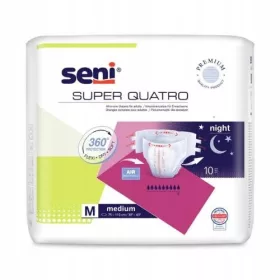  Pantaloni scutec Seni Super Quatro M pentru adulti 10 buc.