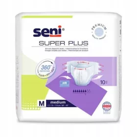  Pantaloni scutec Seni Super Plus pentru adulti M 10 BUC.