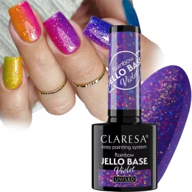    Claresa Rainbow Jello Base 5g Violet prune inchis violet cu folie