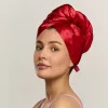 Turban reversibil pentru păr GLOV de culoare roșie
