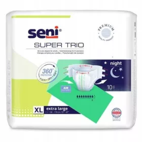 Scutece SENI SUPER TRIO XL pentru adulti, 10 buc