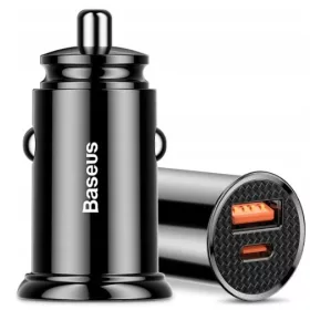    BASEUS ÎNCĂRCĂTOR RAPID USB PENTRU MAȘINĂ USB-C TIP-C PD 30W QC 3.0 5A