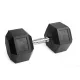  Haltere fixe 1x30kg, fonta cauciucata, 30kg HEX, pentru antrenament SOLID