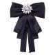  Brosa Jabot cu fundita neagra si guler elegant