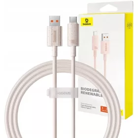  Cablu USB - USB tip C Baseus 1 m roz