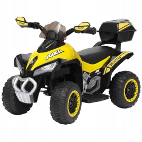    VEHICUL ELECTRIC QUAD 6V CU BATERIE PENTRU COPII, LUMINI LED, MUNES